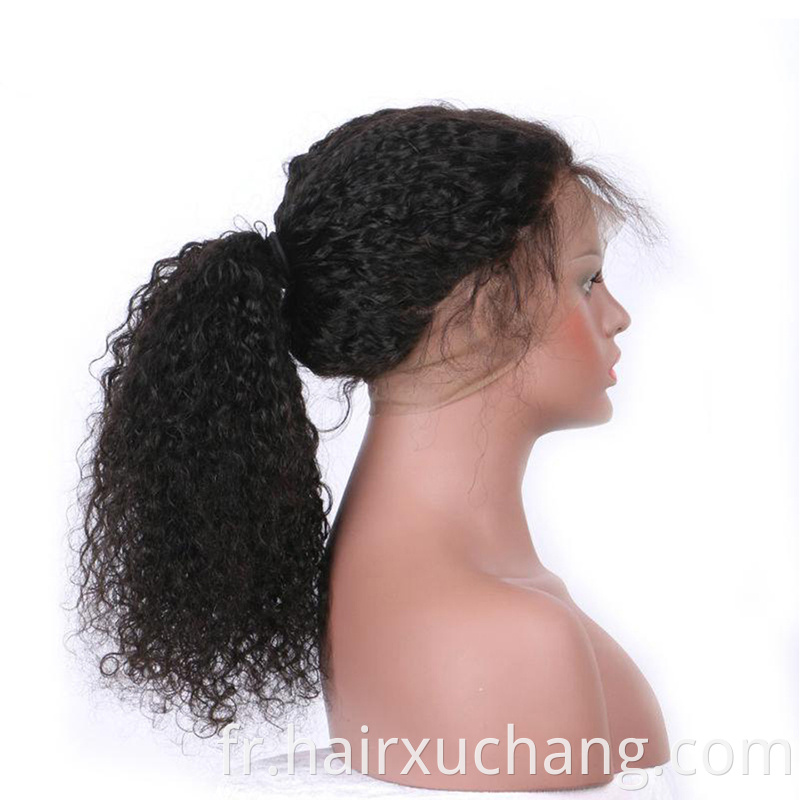 Coiffes humaines vierges crues 360 Wig Vendeur Cuticule alignée Asie du Sud-Est jeune fille Water Wave 360 ​​Lace Wigs